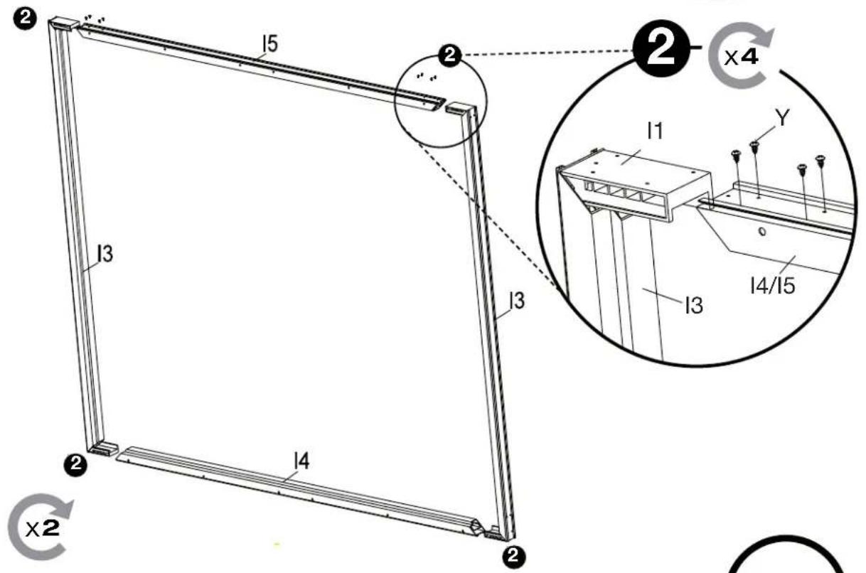 Sojag Kuramo - Assembly Manual / Guide d'assemblage / Manual de ensamblaje / Stampaletmeuer / Montageanleitung - 120
