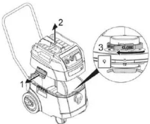 Mafell S 35 M - Colocar el saco de filtro - 2