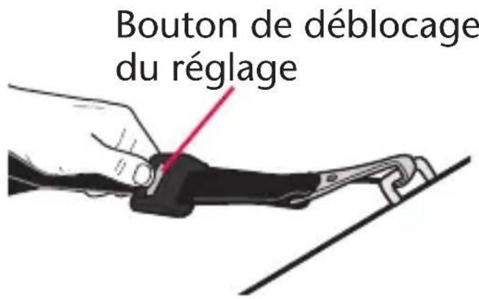 Evenflo LiteMax Sport - Changement de la position de la sangle de la ceinture - 4