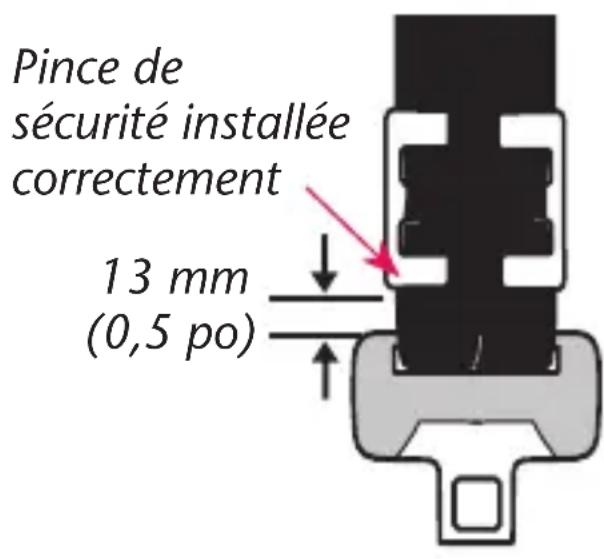 Evenflo LiteMax Sport - Utilisation de la pince de sécurité - 1