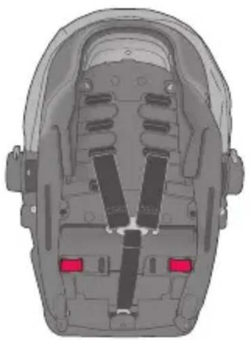 Evenflo LiteMax Sport - Changement de la position de la sangle de la ceinture - 3