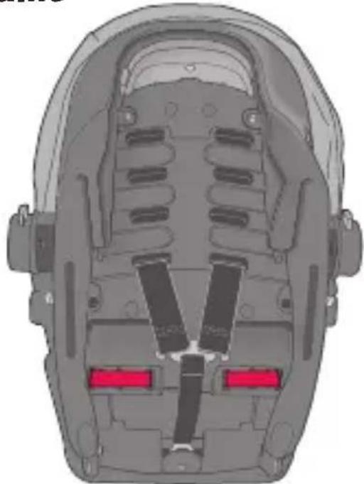 Evenflo LiteMax Sport - Changement de la position de la sangle de la ceinture - 3