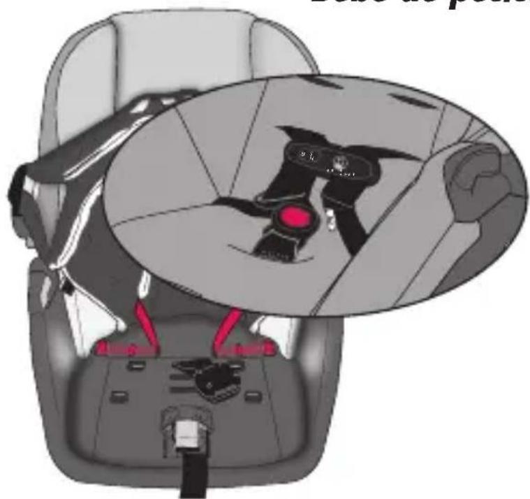 Evenflo LiteMax Sport - Changement de la position de la sangle de la ceinture - 2