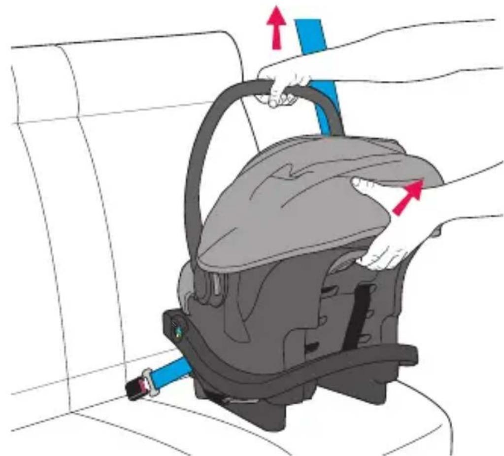 Evenflo LiteMax Sport - Detacher le porte-bébe de la base - 1