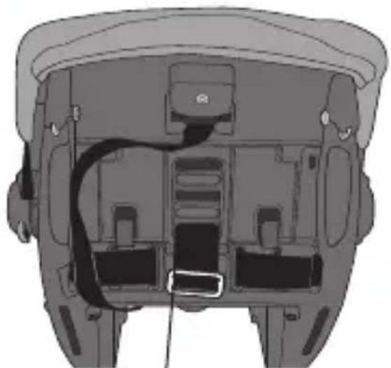 Evenflo LiteMax Sport - Changement de la position de la sangle d'entrejambe - 2