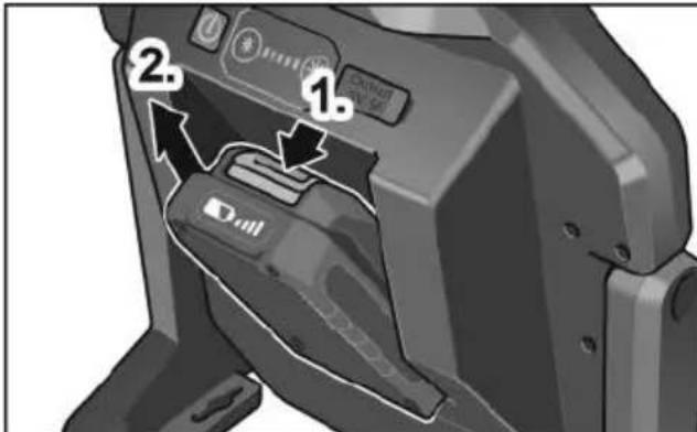 Flex CL 5000 10.818.0 - Inserimento / sostituzione della batteria - 2