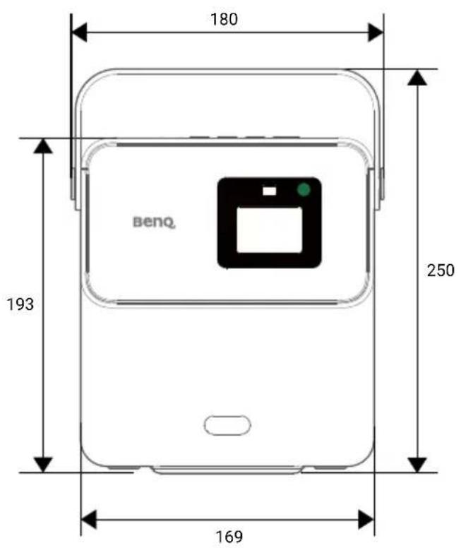 BENQ GP100 - Dimensions - 1