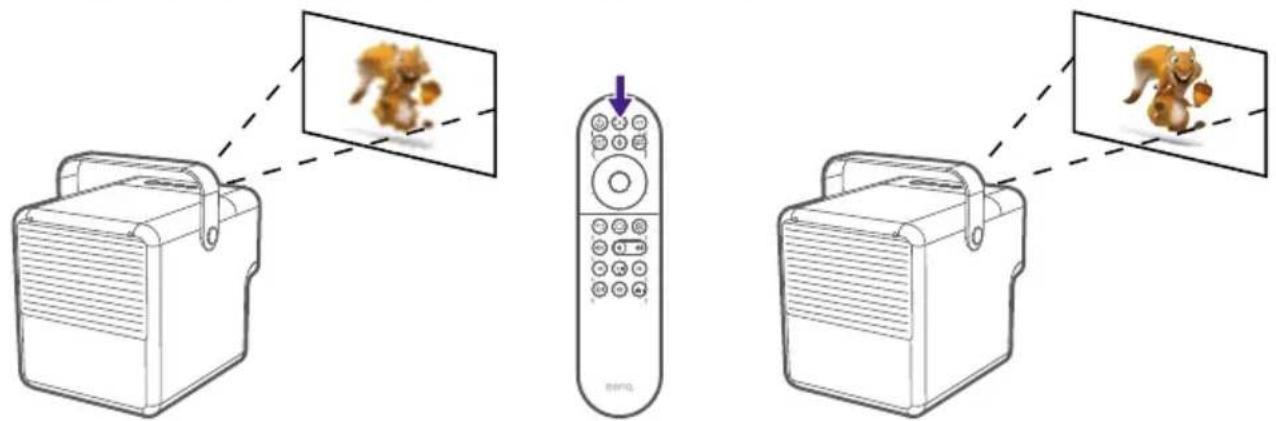 BENQ GP100 - Réglage fin de la nettété de l'image - 1