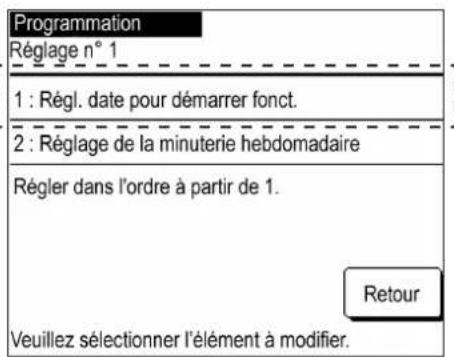 MITSUBISHI MCUS5001VHEW - Réglage de la date de démarrage du fonctionnement - 5