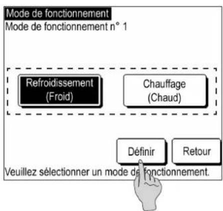 MITSUBISHI MCUS5001VHEW - Réglage de la date de démarrage du fonctionnement - 7