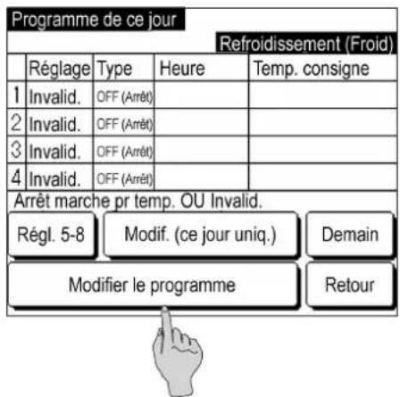 MITSUBISHI MCUS5001VHEW - Affichage du menu Programmation - 3