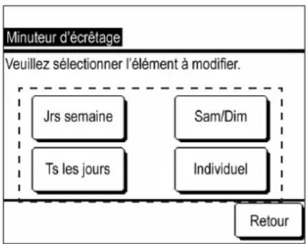 MITSUBISHI MCUS5001VHEW - Réglages du minuteur d'écrêtage - 1