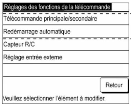 MITSUBISHI MCUS5001VHEW - Réglages de la télécommande - 2