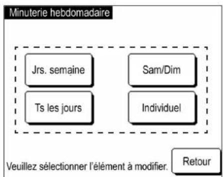 MITSUBISHI MCUS5001VHEW - Réglage de la minuterie hebdomadaire - 2