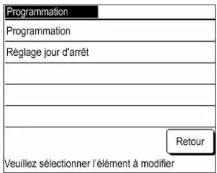 MITSUBISHI MCUS5001VHEW - Affichage du menu Programmation - 4