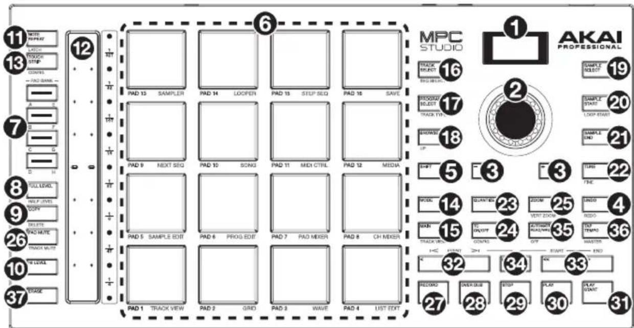 AKAI MPC Studio 2 - Oberseite - 1