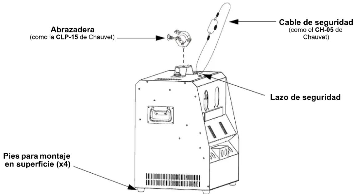 Chauvet Hurricane Bubble Haze X2 Q6 - Diagrama de montaje - 1