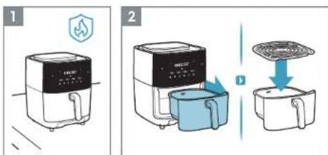 ELECTROLUX EAF7SB - Hogyan kell hasznánlni - AirFry fungkció - 1