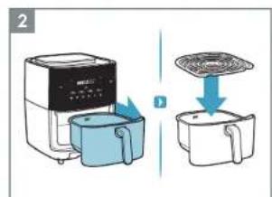ELECTROLUX EAF7SB - Použivanie - funkcia AirFry - 2