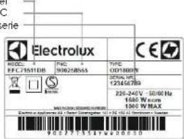 ELECTROLUX EAF7SB - SERVICIUL DE RELATII CU CLIENTII SERVICE - 1