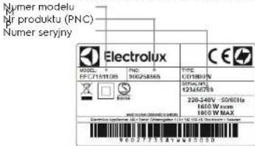 ELECTROLUX EAF7SB - OBSLUGA KLIENTA I SERWIS - 1