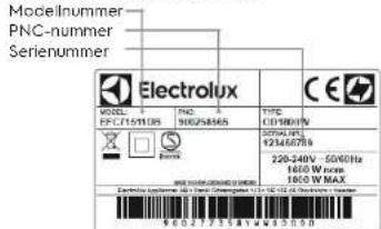 ELECTROLUX EAF7SB - KUNDTJANST OCH SERVICE - 1