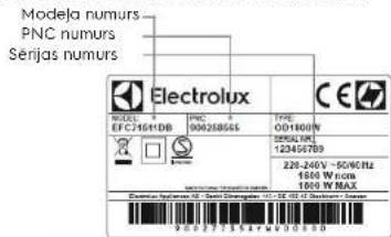 ELECTROLUX EAF7SB - CLIENTU APKALPOŠANA UN SERVISS - 1
