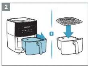 ELECTROLUX EAF7SB - Hvordan bruke - AirFry-funksjon - 2