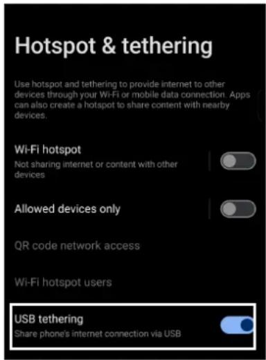 ASUS Zenfone 11 Ultra - Partage de connexion USB - 1