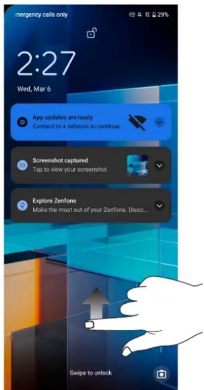 ASUS Zenfone 11 Ultra - Balayer l'écran - 1