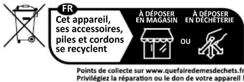 Brandson 306810 - Indications pour l'élimination des batteries - 1