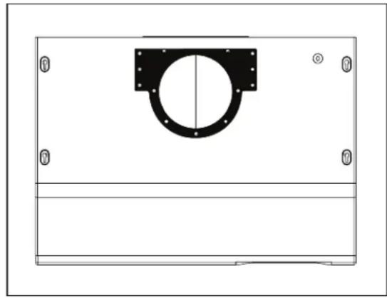 Zephyr AK2136CS - Rectangular Vertical Ducting Preparation - 1