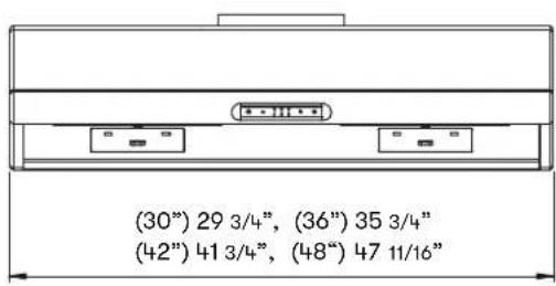 Zephyr AK2136CS - AK21 Hood Specifications - 2