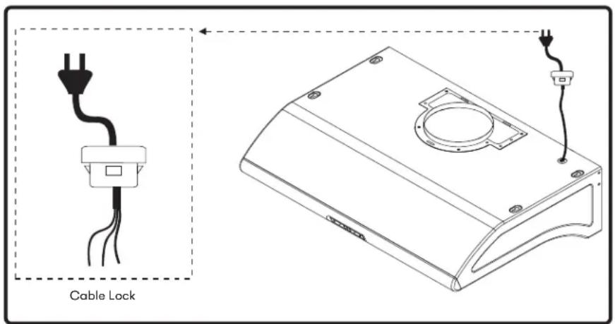 Zephyr AK2136CS - Cable Lock - 1