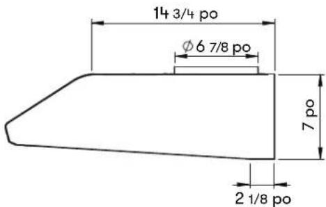 Zephyr AK2136CS - AK25 Spécifications de la hotte - 4