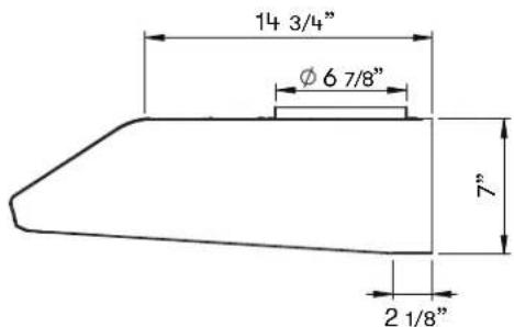 Zephyr AK2136CS - AK25 Hood Specifications - 4