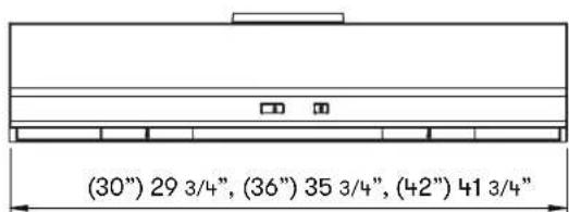 Zephyr AK2136CS - AK65 Hood Specifications - 2