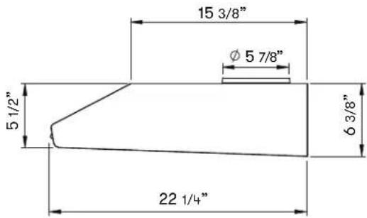 Zephyr AK2136CS - AK65 Hood Specifications - 4