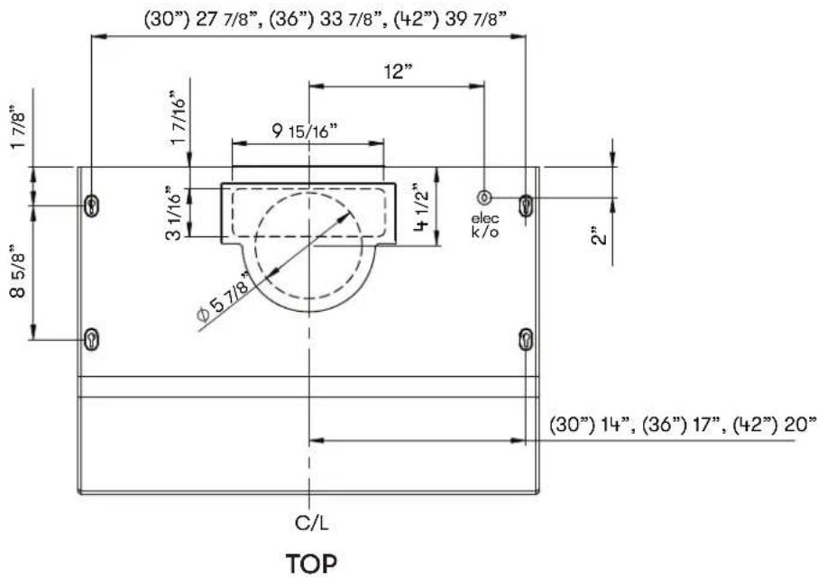 Zephyr AK2136CS - AK65 Hood Specifications - 1