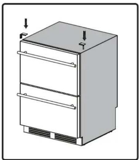 Zephyr PRRD24C2ASOD - Installing the Anti-tip Bracket - 1