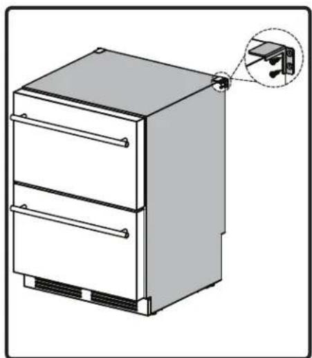 Zephyr PRRD24C2ASOD - Installation du support anti-basculement - 6