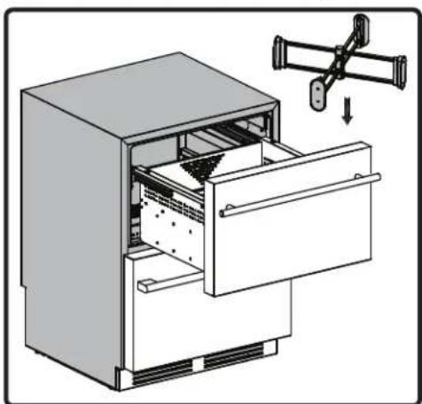 Zephyr PRRD24C2ASOD - Installing the Upper and Lower Printer Dividers - 1