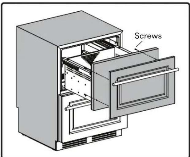 Zephyr PRRD24C2ASOD - Installing the Printer Handles and Overlay Panel - 4