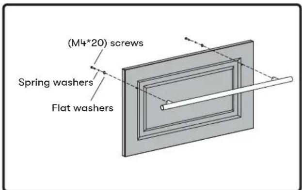 Zephyr PRRD24C2ASOD - Installing the Printer Handles and Overlay Panel - 2
