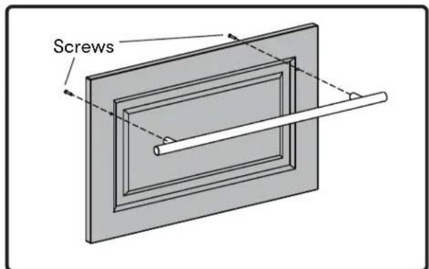 Zephyr PRRD24C2ASOD - Installing the Printer Handles and Overlay Panel - 1