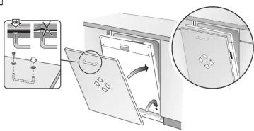 THERMADOR DWHD661EFM - Custom Panel Installation Template Installation d'un panneau de porte personnalisé - 5