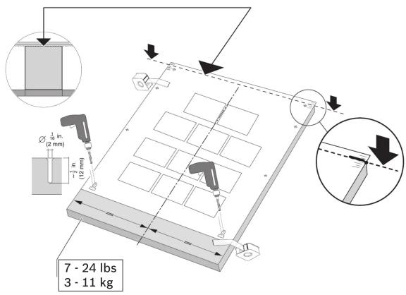 THERMADOR DWHD661EFM - Custom Panel Installation Template Installation d'un panneau de porte personnalisé - 2