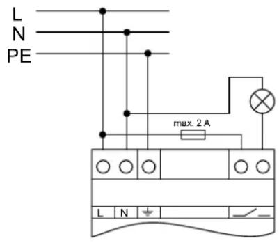 STEINEL P1280 KNX - Diagnosemelder anschließen - 1