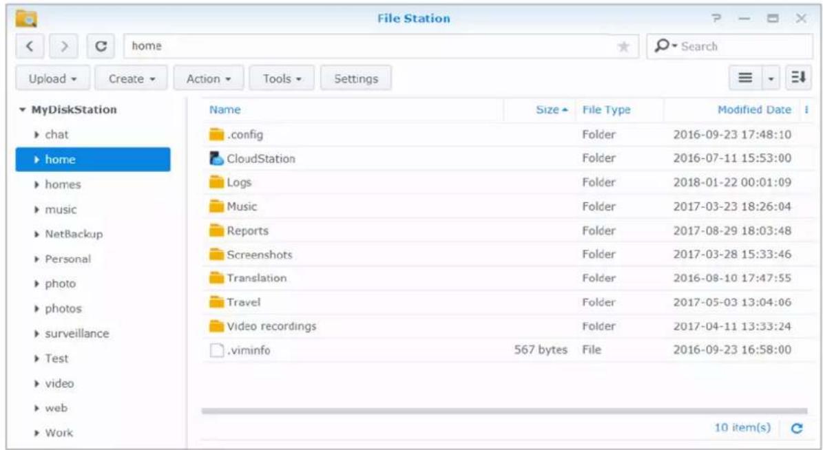 SYNOLOGY DiskStation DS720+ - Accéder aux fichiers via File Station - 1