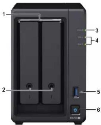 SYNOLOGY DiskStation DS720+ - Vue d'ensemble du Synology DS720+ - 1